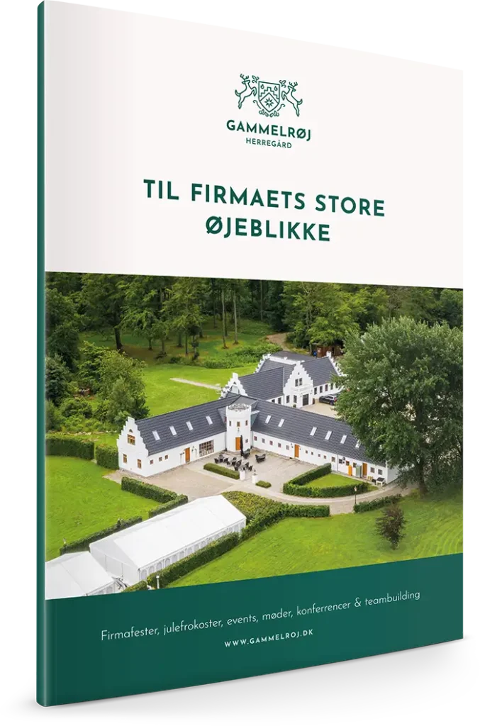 Hent Gammelrøj Herregårds katalog. Hold din firmafest, julefrokost, konference eller næste event hos os