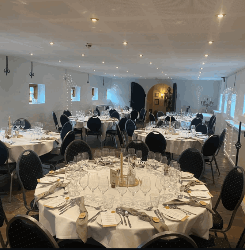 konfirmation opdækning riddersalen Gammelrøj Herregård