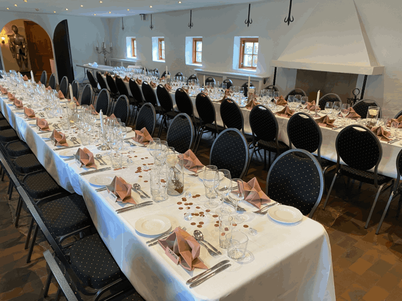 Riddersalen på Gammelrøj Herregård, hold festen i historiske rammer